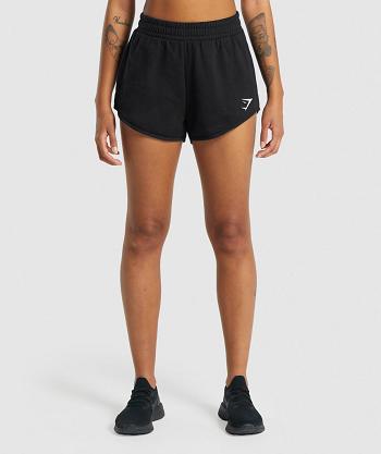Dámské Šortky Gymshark Tréninková Sweat Černé | CZ 3881ZUT